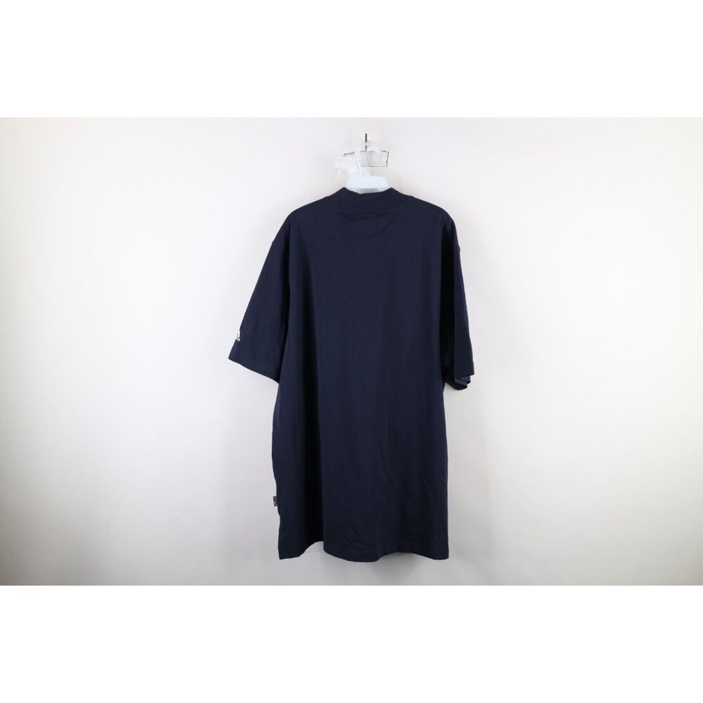 New Adidas Mens XL Team Issued University of Toledo Golf Mock Neck T-Shirt Blue - Picture 11 of 13
